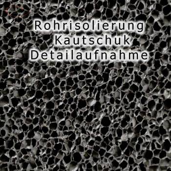 Rohrisolierung Kautschuk Heizung makro