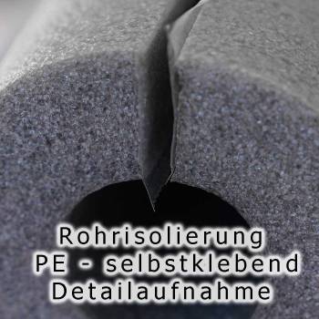 Rohrisolierung PE selbstklebend Detailansicht