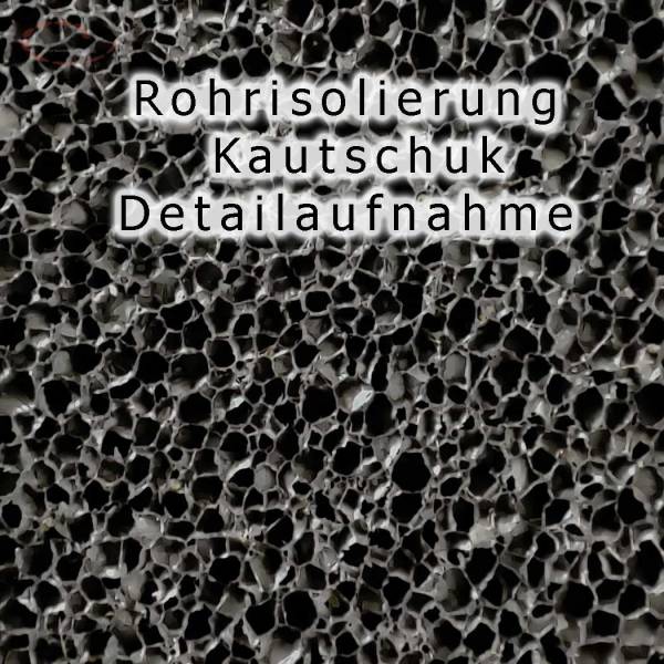 Rohrisolierung Kautschuk Heizung makro